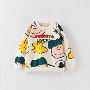 Zara boys snoopy and friends peanuts sweater